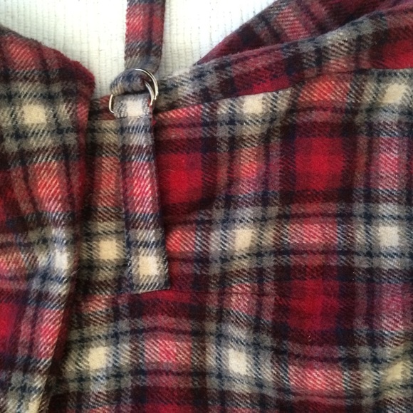 Fresno Sport 💋Plaid Maroon Zip Up Jacket Chic - Picture 7 of 8